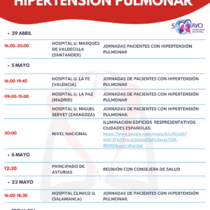 Actividades Del Día Mundial De La Hipertensión Pulmonar