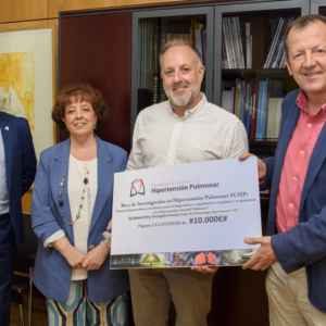 La Fundación Contra La Hipertensión Pulmonar Hace Entrega En El CIB Margarita Salas De La Beca De Investigación 2024 Concedida Al Dr. Eduardo Oliver
