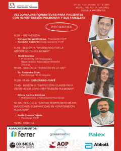 VII Jornadas Formativas E Informativas Para Afectados Con Hipertensión Pulmonar, Familias Y Trasplantados