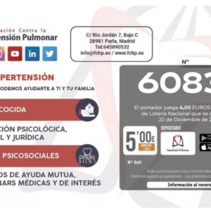 Ya Está Disponible Nuestra Lotería De Navidad Solidaria_Hipertensión Pulmonar